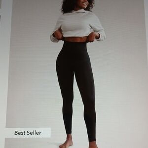 7-S Shapermint Essentials High-Waisted Shaping Black Leggings